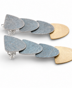 Earrings in Silver and Gold. Drac Collection