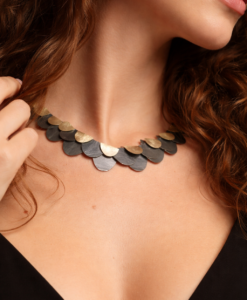 Collar en Plata y Oro. Colección Drac