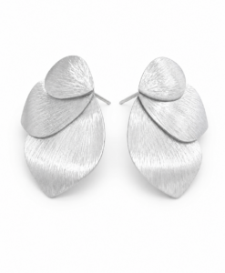 Earrings in Silver. Lotus Flower Collection