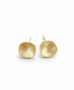 Gold Earrings. Poppies Collection