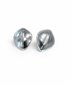 Pendientes en Plata Oxidada. Colección Tortuga