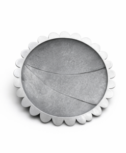 Broche y Colgante en Plata Oxidada. Colección Girasol