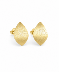 Gold Earrings. Lotus Flower Collection