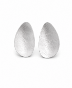 Medium Silver Earrings. Mussels Collection