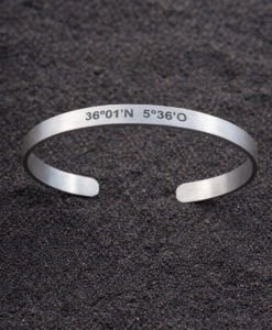 Brazalete Coordenadas Tarifa en Plata