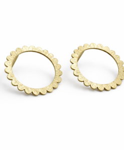 Gold Earrings. Sunflower Collection