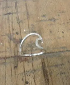 Silver ring. Waves Collection