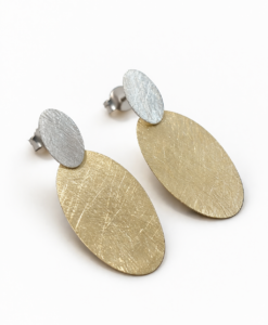 Earrings in Gold and Silver. Light Collection