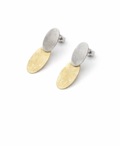 Earrings in Gold and Silver. Light Collection