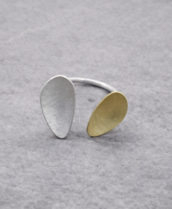 Anillo en Oro y Plata. Colección Musclus