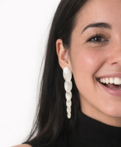 Earrings in Silver. Light Collection