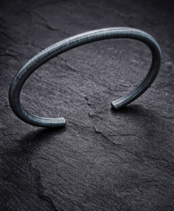 Oxidized Silver Bracelet.