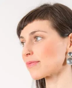 Earrings in Silver. Sunflower Collection