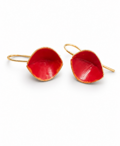Gold Earrings. Poppies Collection