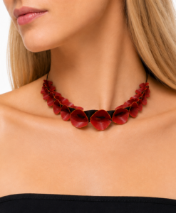 Collar en Plata. Colección Amapolas