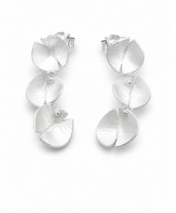 Earrings in Silver. Poppies Collection