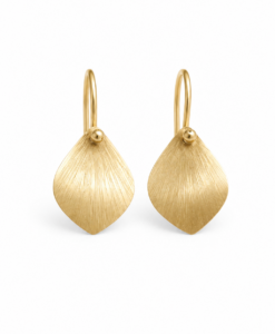 Gold Earrings. Lotus Flowers Collection