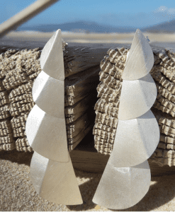 Silver Earrings. Calm Collection