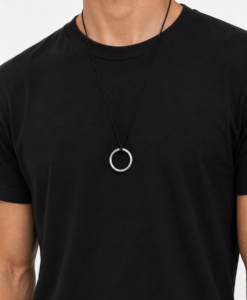 Silver Circle Pendant.