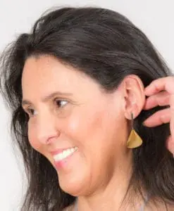 Earrings in Gold and Silver. Bells Collection