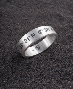 Anillo en Plata. Coordenadas Tarifa