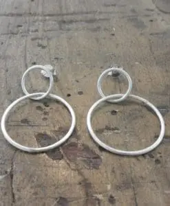 Pendientes en Plata. Colección Cercles