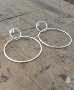 Pendientes en Plata. Colección Cercles