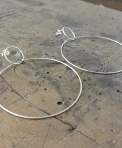 Pendientes en Plata. Colección Cercles