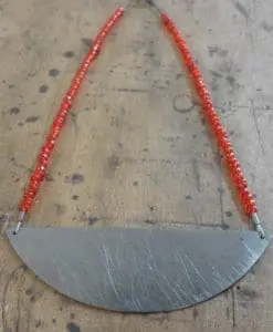 Necklace in Oxidized Silver.
