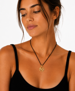 Gold Kite Pendant.