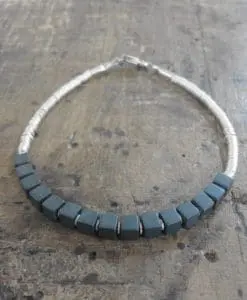 Onix and Silver Bracelet