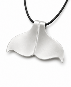Whale Tail Pendant in Silver IV.