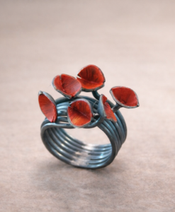 Anillo en Plata. Colección Amapolas