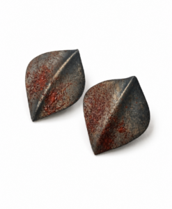 Pendientes en Plata Oxidada. Colección Roig