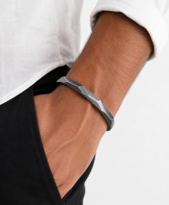 Arista Bracelet in Matte Silver.